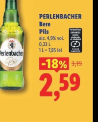 PERLENBACHER Bere Pils 4.9% vol. 0.33L
