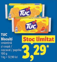 TUC Biscuiți smântână și ceapă / cașcaval / paprika 100 g