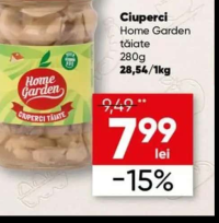 Home Garden Ciuperci tăiate 280g