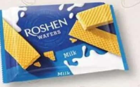 Roshen Napolitane lapte / ciocolată / alune 72g