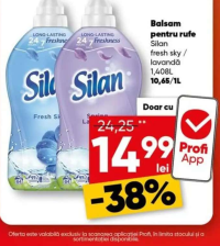 Silan Balsam pentru rufe fresh sky / lavandă 1.408L