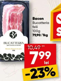 Bucatteria Bacon feliat 100g