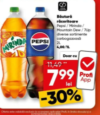 Pepsi / Mirinda / Mountain Dew / 7Up Băutură răcoritoare carbogazoasă 2L