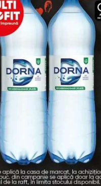 Apă minerală naturală Dorna necarbogazoasă / carbogazoasă 2L / 1,5L