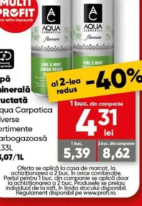 Aqua Carpatica Apă minerală fructată 0,33L