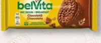 BelVita Biscuiți Mic dejun cereale și ciocolată / 4 cereale și lapte / cereale și fructe 50g