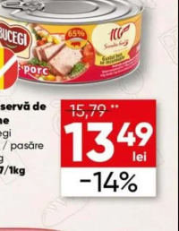 Bucegi Conservă de carne porc / pasăre 300g