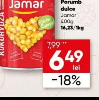 Jamar Porumb dulce 400g