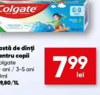 Colgate Pastă de dinți pentru copii 6+ ani / 3-5 ani 50ml