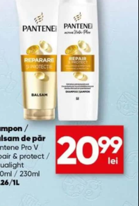 Pantene Pro V Şampon / Balsam de păr repair & protect / aqualight 300ml / 230ml