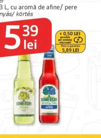 Cidru SOMERSBY cider 0.33 L, cu aromă de afine/ pere áfonyás/ körtés
