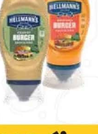 Sos HELLMANN'S 250 ml, original/ chunky burger/ hot mexican