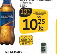 Bere blondă TIMIȘOREANA világos sör 2.25 L