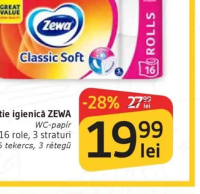 Hârtie igienică Zewa Classic Soft 16 role