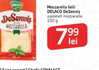 Delaco Mozzarella felii DeSenviș 100 g