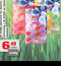At Home odorizant WC diverse sortimente 2x45g