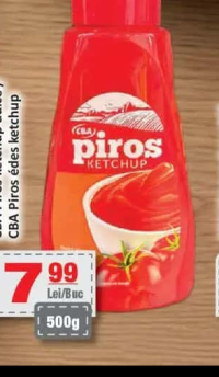 CBA Piros Ketchup dulce 500g