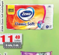 ZEWA Classic Soft hârtie igienică 8 role, 3 str.