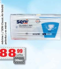 Seni Classic Air scutece pentru adulți mărime L 30buc