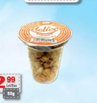 DELICE popcorn la pahar cu caramel 50g