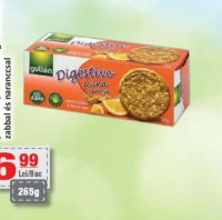 GULLON biscuiți digestivi cu ovăz și portocale 265g