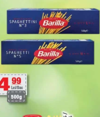 BARILLA spaghetti n.5, spaghettini n.3 500g
