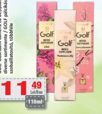 Golf odorizant cameră cu bețișoare diverse sortimente 110ml