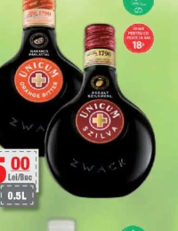 UNICUM Orange Bitter / Szilva 34.5% alc. 0.5L