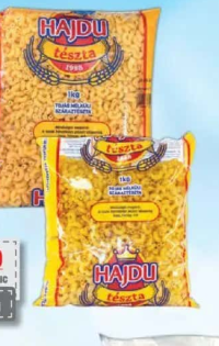 HAJDU paste făinoase fără ou, diverse sortimente / HAJDU tojás nélküli száraztészta, többféle 1kg