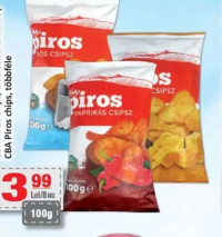 CBA Piros chips diverse sortimente 100g