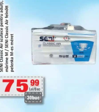 Seni Classic Air scutece pentru adulți mărime M 30buc