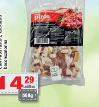 CBA Piros bacon afumat cubulețe 500g