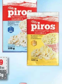CBA Piros popcorn cu sare/unt 100g