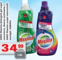 SANO Maxima detergent gel super concentrat, diverse sortimente 1.5L