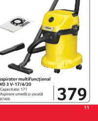 Karcher Aspirator multifuncțional WD 3 V-17/4/20 1000W 17l