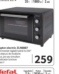 ZILAN Cuptor electric ZLN8887 35l 1800W