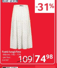BLUE SEVEN Fustă lungă fete Mărimi: 140 - 176