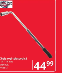 Carmax Cheie roți telescopică 17/19 mm