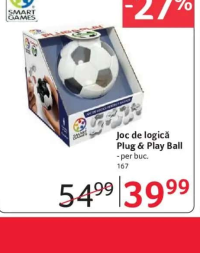 Smart Games Joc de logică Plug & Play Ball