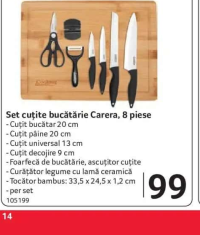 Cooking by Heinner Set cuțite bucătărie Carera, 8 piese