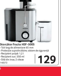 Heinner Storcător fructe HSF-500S
