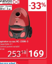 Daewoo Aspirator cu sac RC-230R-3