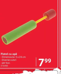 Pistol cu apă 5 x 26 cm