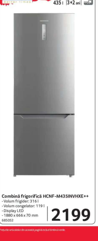 Heinner Combină frigorifică HCNF-M435INVHXE++