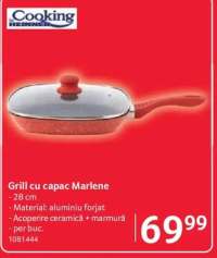 Cooking by Heinner Grill cu capac Marlene - 28 cm