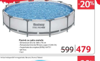 Bestway Piscină cu cadru metalic STEEL PRO MAX 366 x 76 cm 6473 l