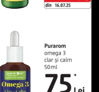 Purarom omega 3 clar și calm 50 ml