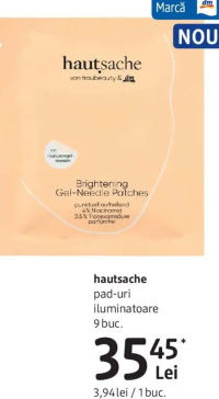 hautsache Brightening Gel-Needle Patches pad-uri iluminatoare 9 buc.