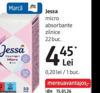 Jessa micro absorbante zilnice 22 buc.