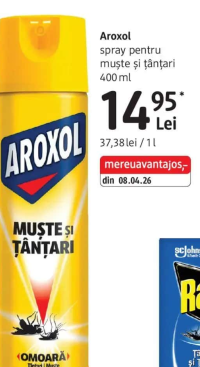 Aroxol spray pentru muște și țânțari 400 ml